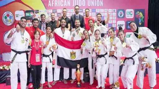 وزير الرياضة يهنئ منتخب مصر بتصدره بطولة أفريقيا للجودو