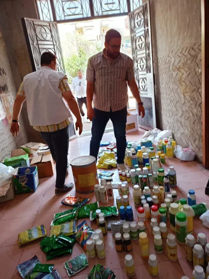 محافظ الغربية: ضبط 1024 عبوة وسلعة متنوعة بينها 614 عبوة مبيدات وأسمدة محظورة