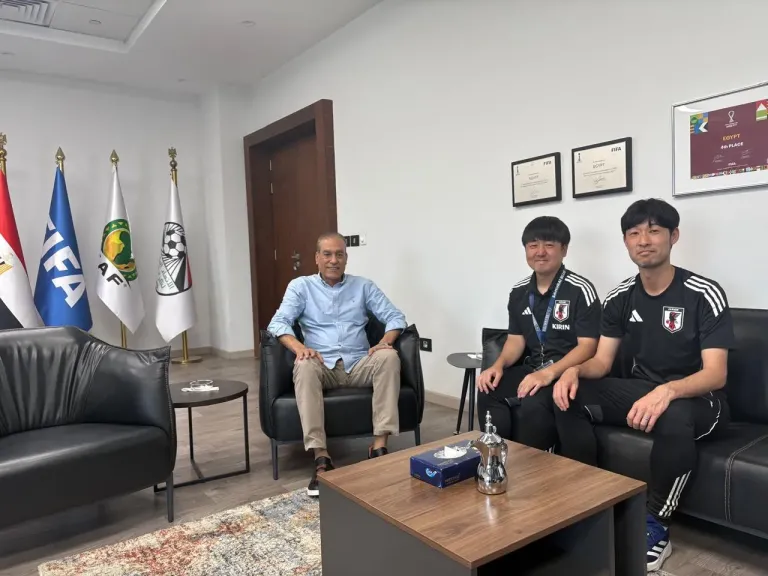 اتحاد الكرة يستقبل بعثة منتخب اليابان للناشئين