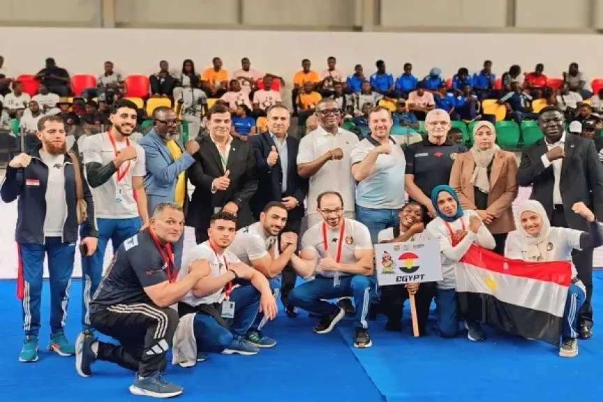 وزير الرياضة يهنئ منتخب مصارعة الذراعين بعد سيطرته على بطولة أفريقيا