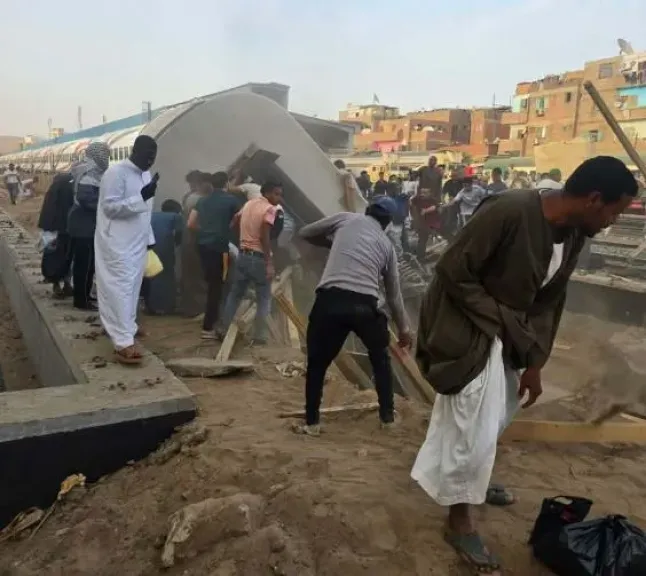 أسماء مصابي حادث خروج عربة قطار عن القضبان في أسوان