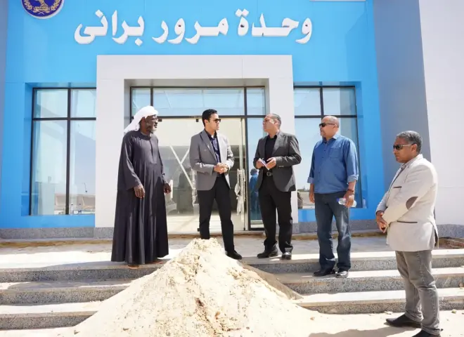 نائب محافظ مطروح يتابع مشروع إنشاء وحدة مرور براني الجديدة ويتفقد مستشفى براني ويلتقي رؤساء القرى