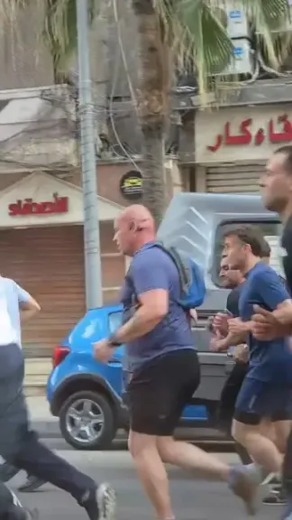 فيديو متداول لماكرون وزوجته في الإسكندرية أثناء الجري يثير الجدل على السوشيال ميديا