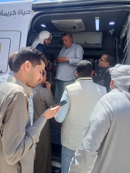 استمرار معاينات السكن البديل للمستحقين بشمس الحكمة في مرسى مطروح
