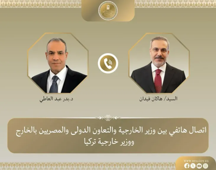 وزير الخارجية يبحث هاتفياً مع نظيره التركي جهود خفض التصعيد الإقليمي