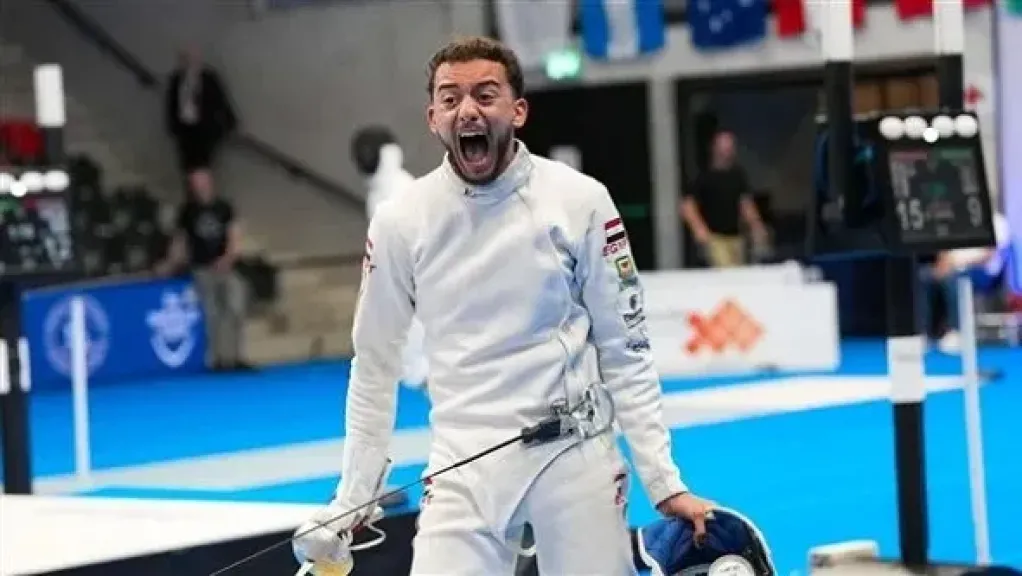 محمد السيد يتوج بذهبية كأس العالم لسلاح المبارزة في سويسرا