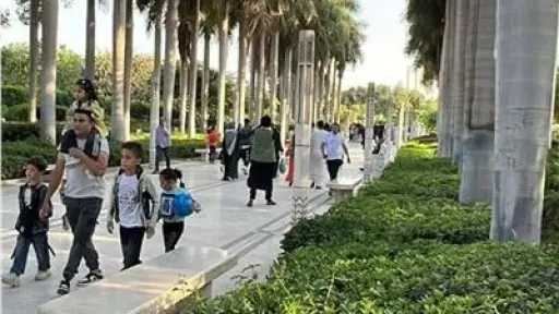 إقبال كثيف على حديقة الأزهر احتفالًا بأول أيام عيد الأضحى المبارك