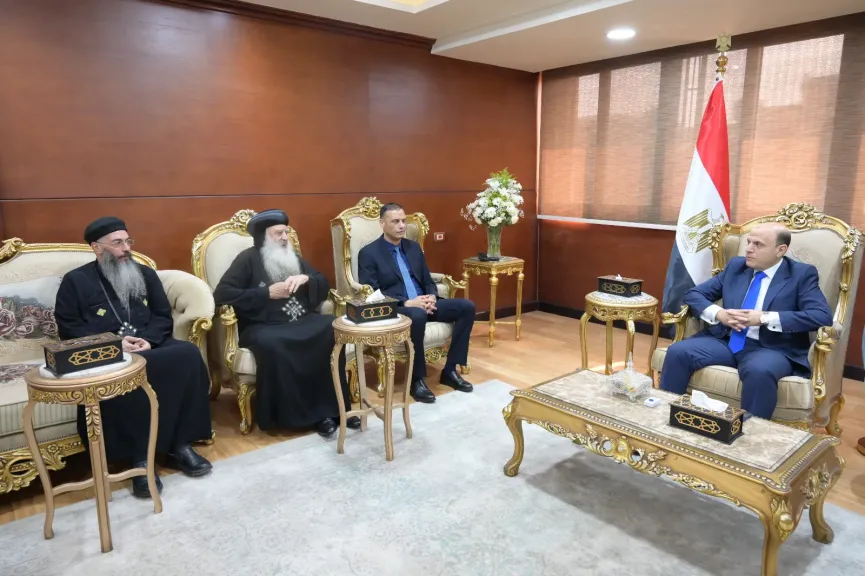 محافظ الغربية يستقبل قيادات الكنائس لتقديم التهنئة بعيد الأضحى المبارك