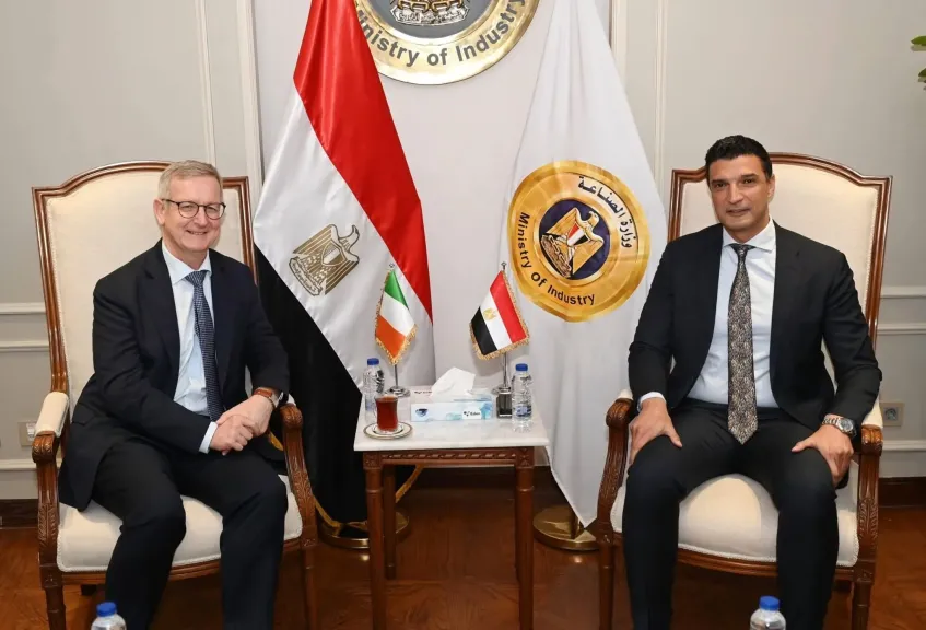 وزير الصناعة يبحث مع سفير أيرلندا بالقاهرة فرص تعزيز التعاون الصناعي بين البلدين