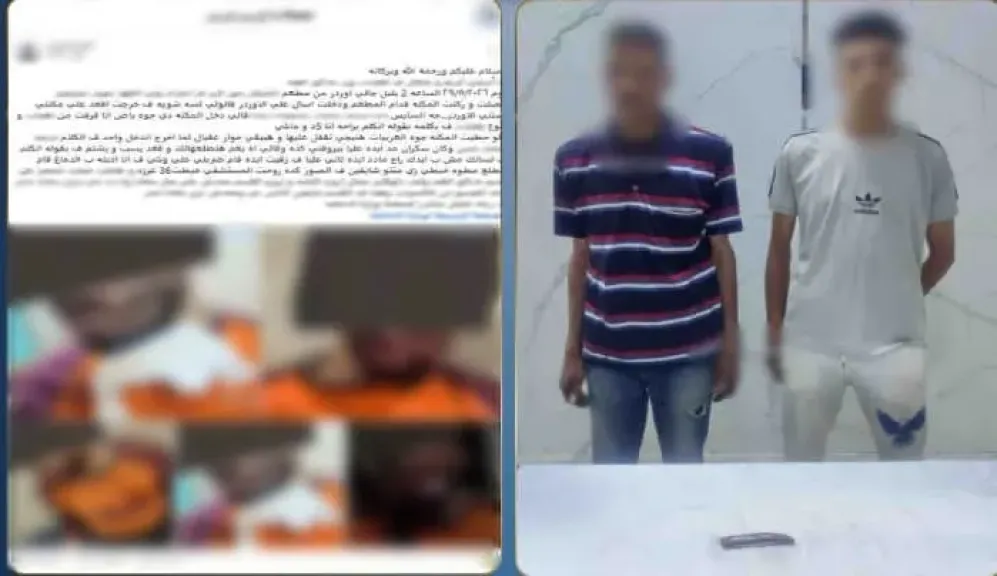 ضبط شخصين لاتهامهما بالتعدي بأسلحة بيضاء على عامل توصيل في حدائق القبة