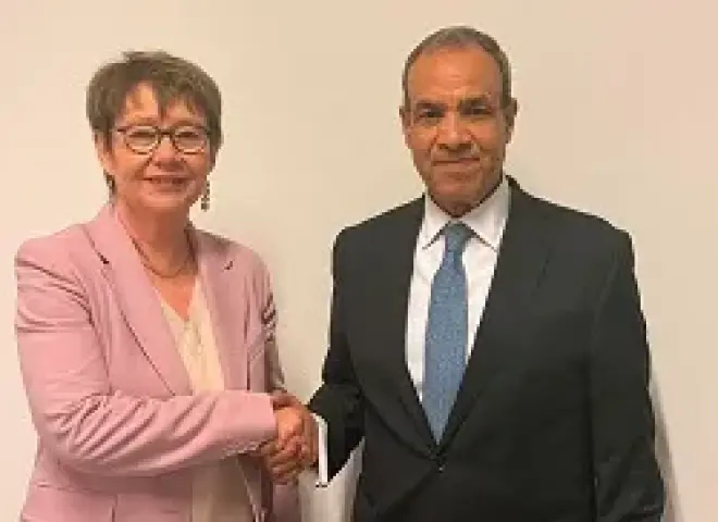 وزير الخارجية يلتقي نائب رئيس البنك الأوروبي لإعادة الإعمار والتنمية للشئون المصرفية