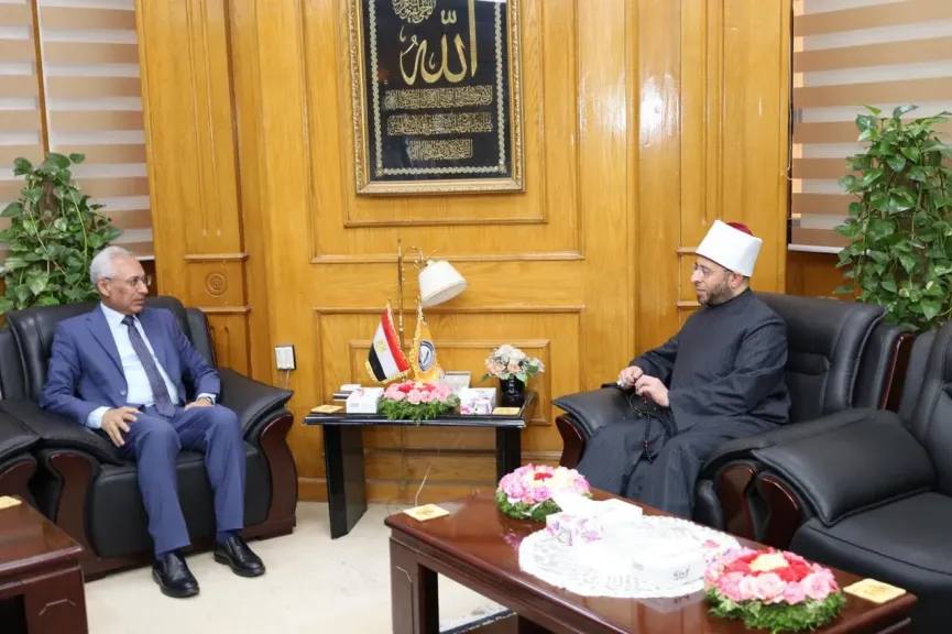 رئيس جامعة المنيا يستقبل وزير الأوقاف ويبحث سبل التعاون المشترك في تدريب وتأهيل الدعاة