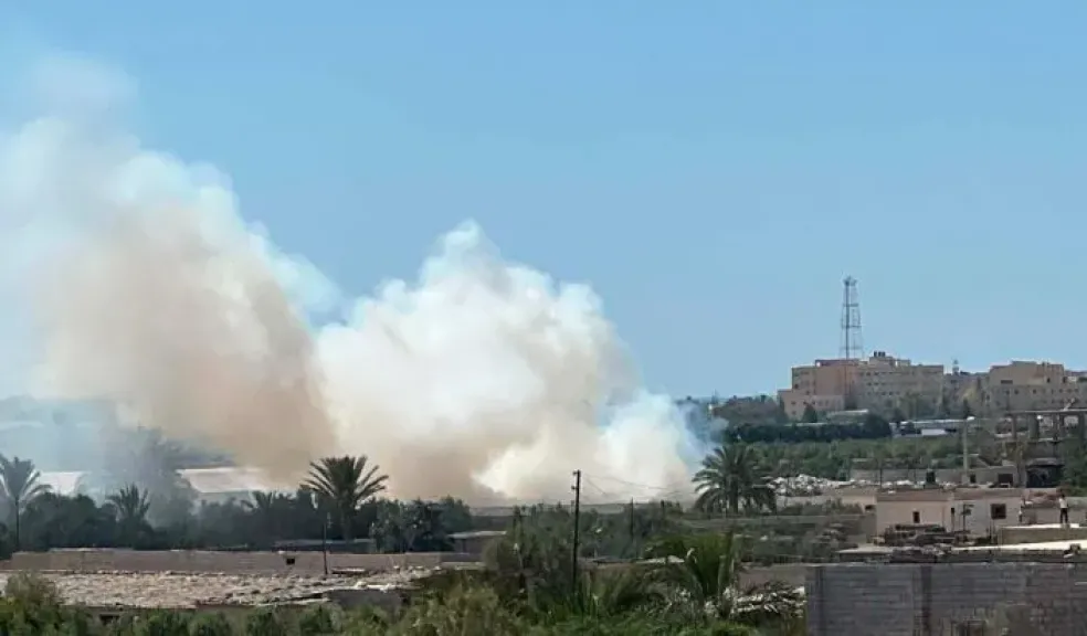 السيطرة على حريق قرب مخازن المساعدات الإنسانية جنوبي العريش