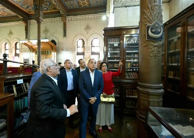 رئيس الوزراء يتفقد المبنى التاريخي للجمعية الجغرافية المصرية