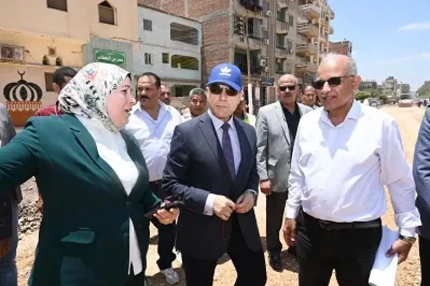 محافظ الغربية يتابع أعمال تطوير وتوسعة شارع 23 يوليو وامتداد الساحة الشعبية في بسيون