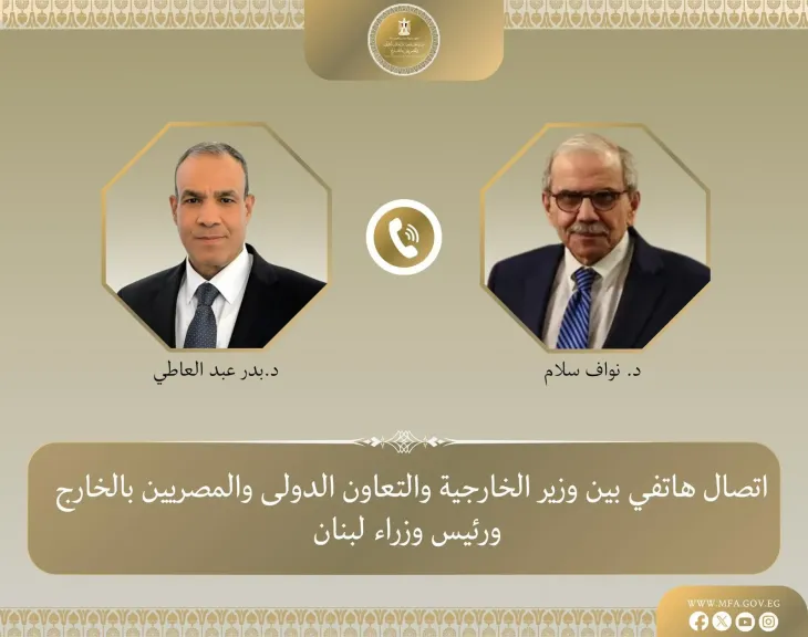 وزير الخارجية يبحث من رئيس الوزراء اللبناني تطورات الأوضاع في لبنان