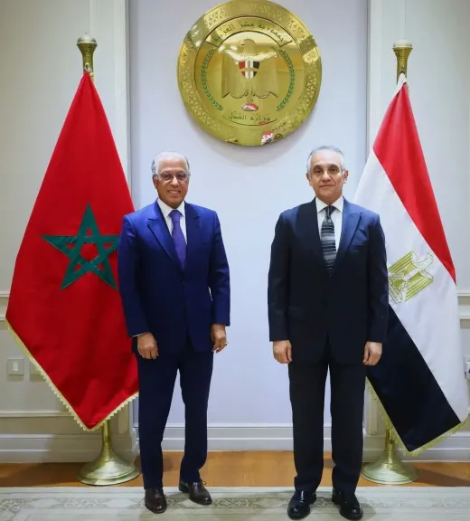 وزير العدل يستقبل سفير المملكة المغربية لبحث تطوير آفاق التعاون القضائي المشترك