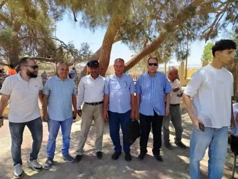 المنيا: لجنة معاينة تزور منطقة آثار البهنسا لبحث خطة تطويرها
