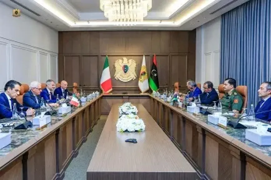الجيش الليبي يبحث مع وفد إيطالي سبل مكافحة الإرهاب والحد من الهجرة غير الشرعية