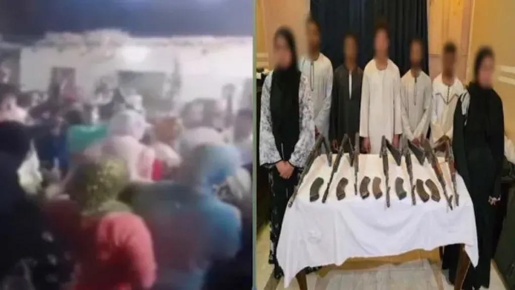 ضبط 7 بنادق آلية بحوزة 5 أشخاص وسيدتين بعد تداول فيديو حفل زفاف مسلح في قنا