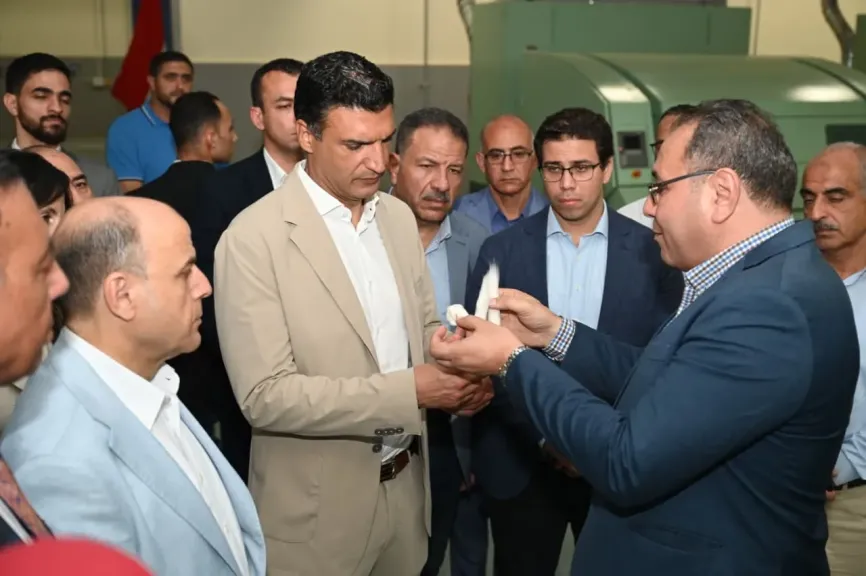 وزير الصناعة يتفقد مجمع مصانع شركة مصر للغزل والنسيج  بمدينة المحلة الكبرى