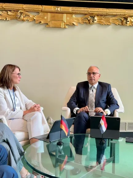د. سويلم يبحث مع الجانب الألماني تعزيز التكامل بين الحوارات التفاعلية لمؤتمر الأمم المتحدة للمياه ٢٠٢٦