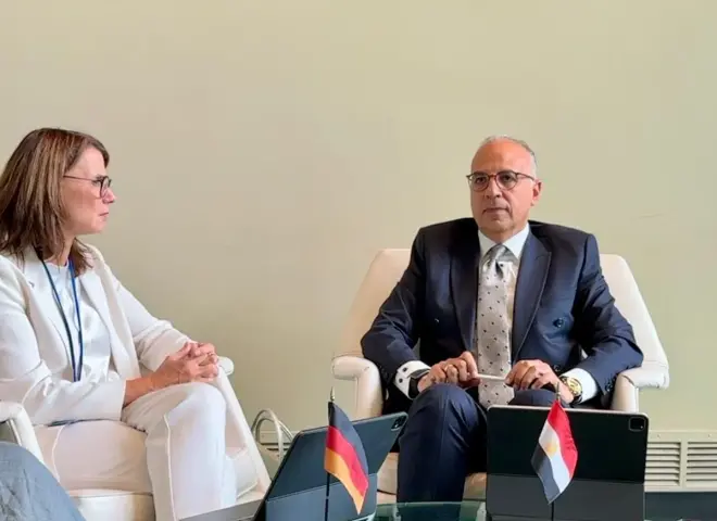 د. سويلم يبحث مع الجانب الألماني تعزيز التكامل بين الحوارات التفاعلية لمؤتمر الأمم المتحدة للمياه ٢٠٢٦