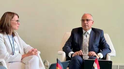 د. سويلم يبحث مع الجانب الألماني تعزيز التكامل بين الحوارات التفاعلية لمؤتمر الأمم المتحدة للمياه ٢٠٢٦