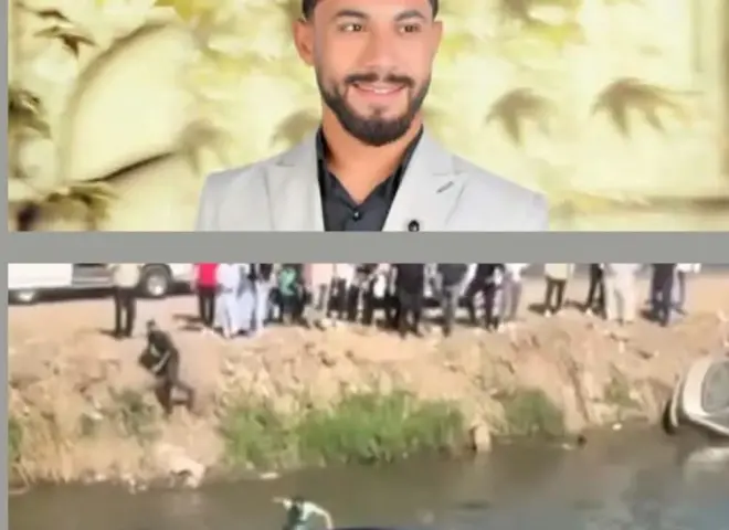 شاب ينقذ أسرة من الغرق بعد سقوط سيارة في ترعة بالغربية.. ورواد السوشيال يطالبون بتكريمه