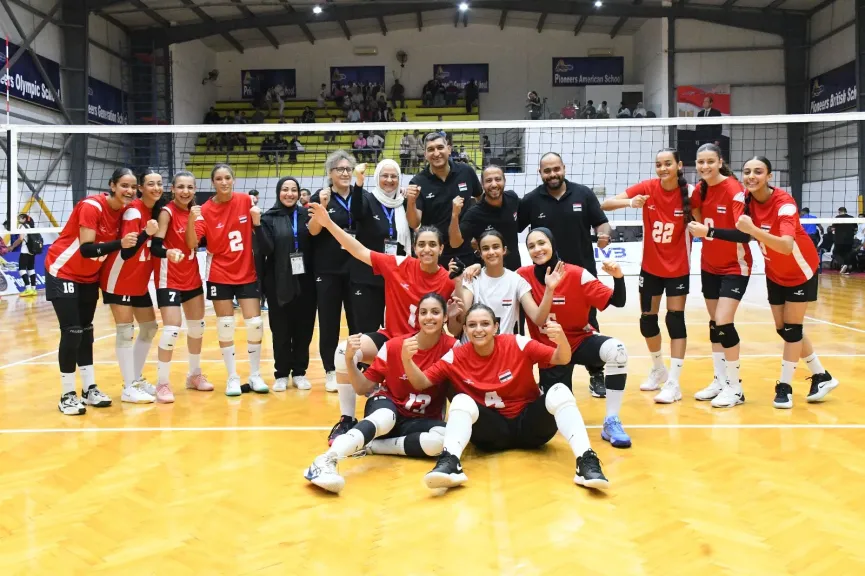 منتخب مصر للناشئات يهزم المغرب بثلاثية نظيفة في بطولة أفريقيا للكرة الطائرة بالإسكندرية
