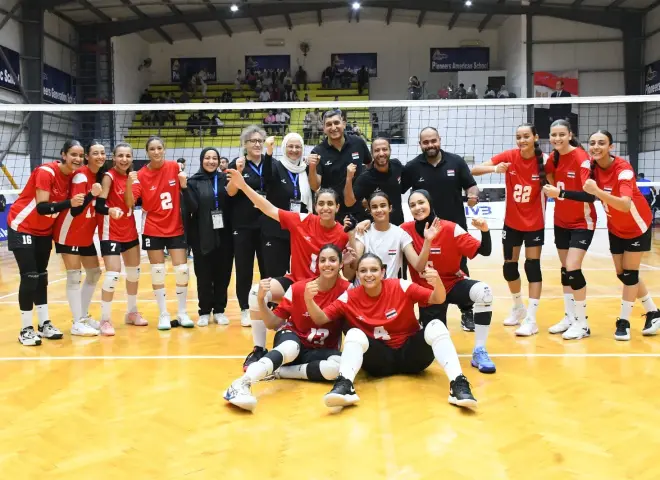 منتخب مصر للناشئات يهزم المغرب بثلاثية نظيفة في بطولة أفريقيا للكرة الطائرة بالإسكندرية