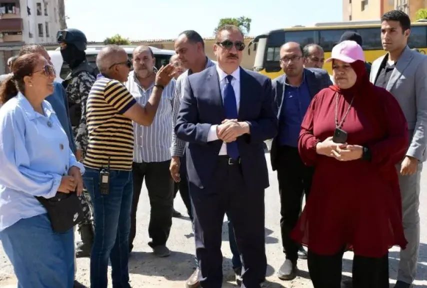 محافظ بورسعيد يوجه بتكثيف العمل للانتهاء من استاد النادي المصري وفق الجدول الزمني
