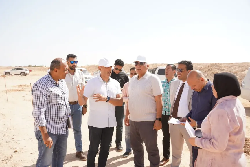 دراسة عاجلة لاختيار مسار آمن لتصريف المياه المعالجة واستغلالها في التنمية الزراعية بوادى حمزة جنوب طريق مطروح السلوم