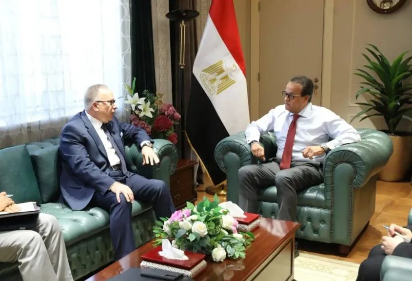 وزير الصحة يبحث مع الدكتور أسامة حمدي الأستاذ بجامعة هارفارد توسيع برامج التوعية بمرض السكري
