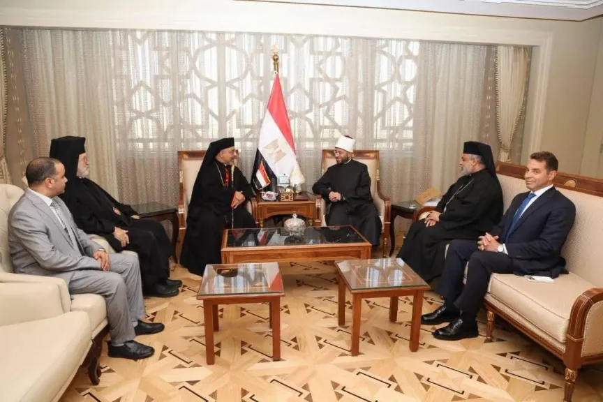 وزير الأوقاف يستقبل بطريرك الأقباط الكاثوليك وقيادات هيئة أوقاف الكنيسة الكاثوليكية لبحث آفاق التعاون المشترك