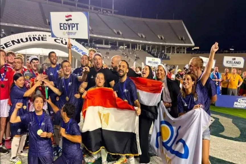 فريق «حلم المصري» يتوّج بلقب بطولة العالم لكرة القدم لذوي الإعاقة في أمريكا