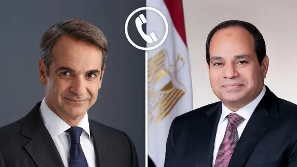 الرئيس السيسي يناقش القضايا الإقليمية والدولية مع رئيس وزراء جمهورية اليونان
