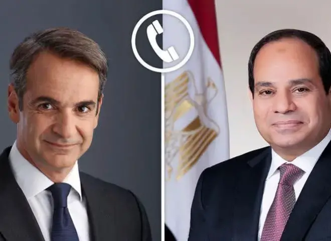 الرئيس السيسي يناقش القضايا الإقليمية والدولية مع رئيس وزراء جمهورية اليونان