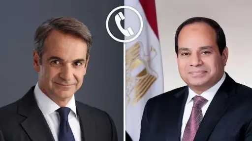 الرئيس السيسي يناقش القضايا الإقليمية والدولية مع رئيس وزراء جمهورية اليونان
