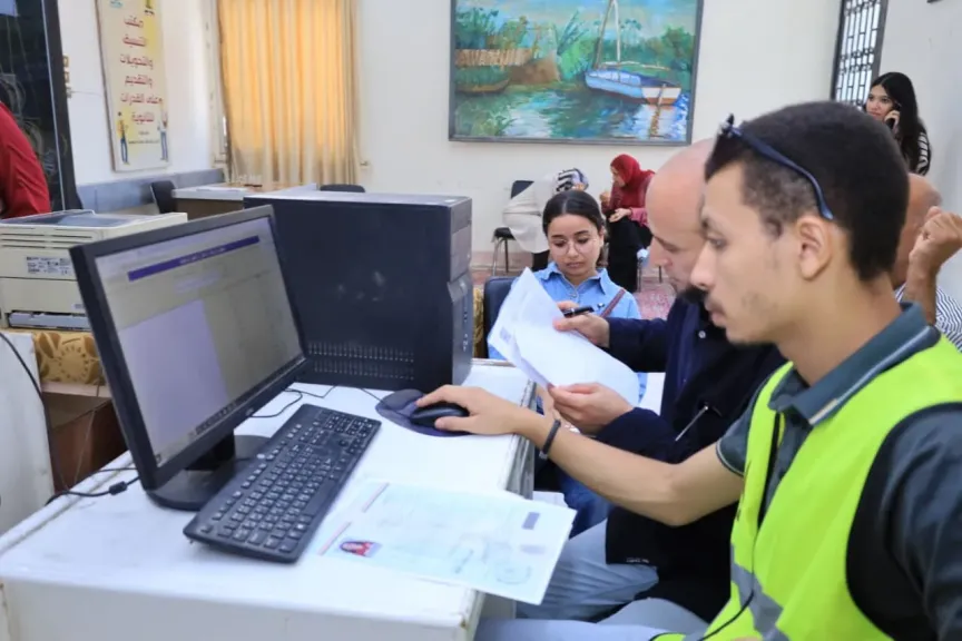 جامعة المنيا تواصل استقبال طلاب المرحلة الأولى بمعامل التنسيق الالكتروني للقبول بالجامعات