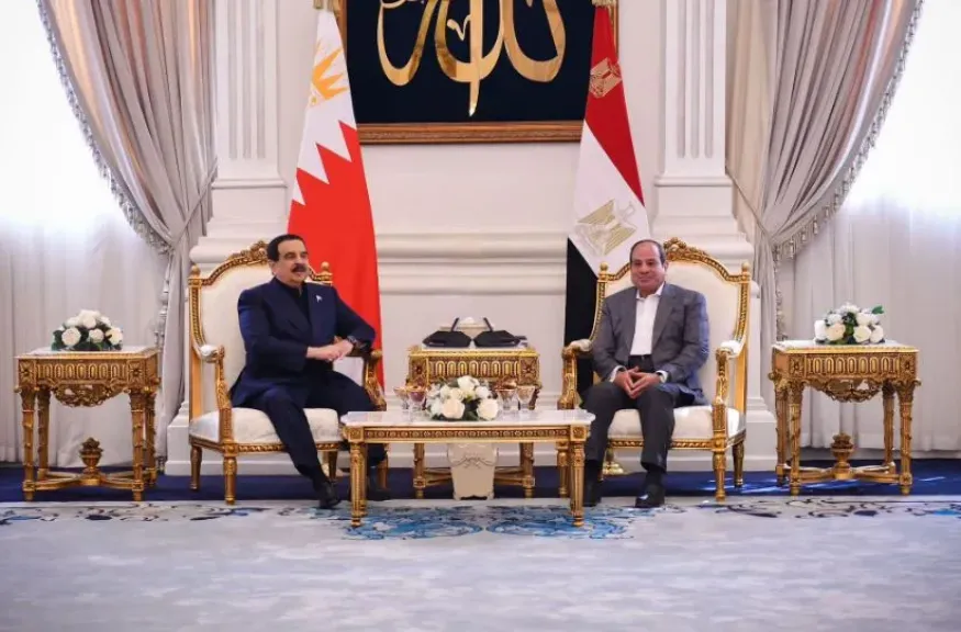 الرئيس السيسي وملك البحرين يؤكدان أن أمن المنامة جزء لا يتجزأ من الأمن القومي المصري