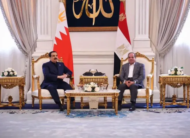 الرئيس السيسي وملك البحرين يؤكدان أن أمن المنامة جزء لا يتجزأ من الأمن القومي المصري