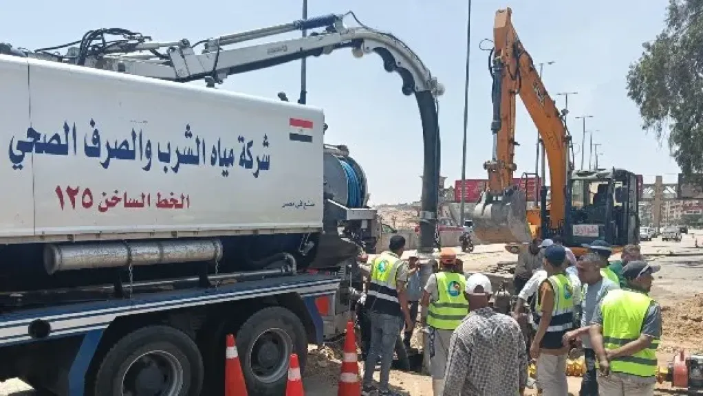 عودة ضخ المياه تدريجيًا لمناطق الساحل بعد إصلاح خط مطروح الرئيسي قطر 1400 مم