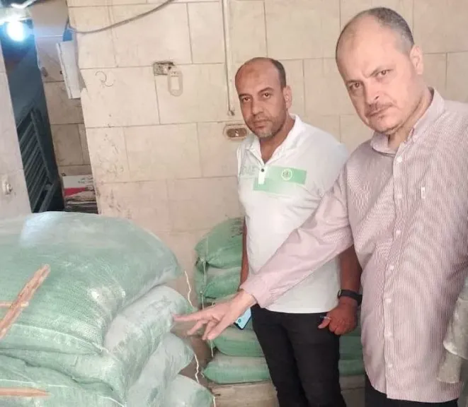 ضبط 190 جوال دقيق بلدي مدعم قبل بيعها بالسوق السوداء في دمنهور