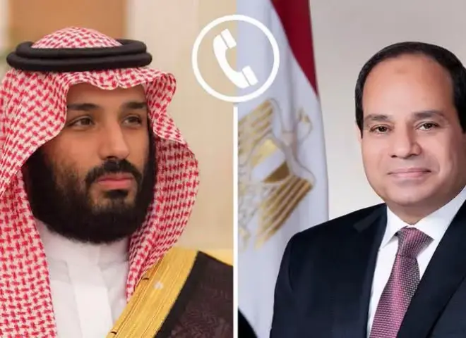 الرئيس السيسي يتلقى اتصالا هاتفيًا من ولي عهد المملكة العربية السعودية