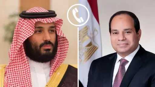 الرئيس السيسي يتلقى اتصالا هاتفيًا من ولي عهد المملكة العربية السعودية
