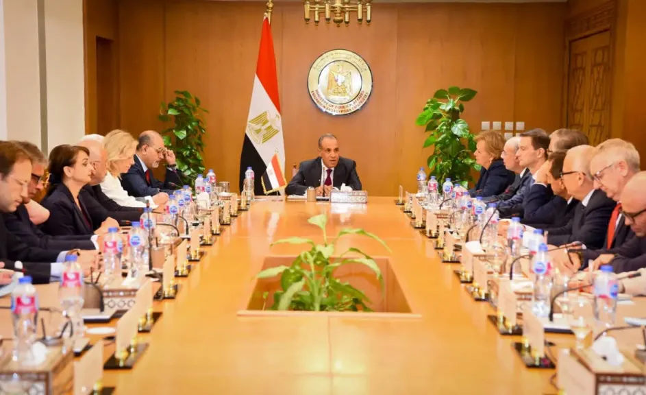وزير الخارجية يلتقي سفراء دول الاتحاد الأوروبي في مصر