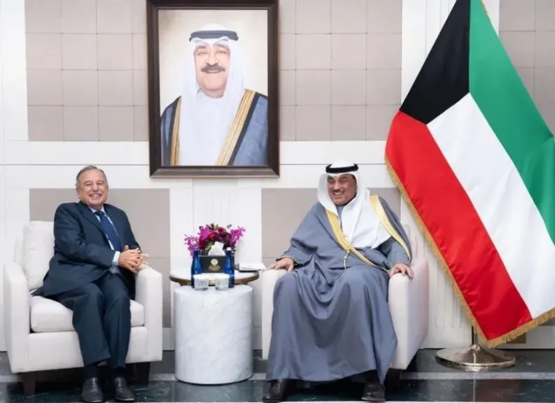 نبيل فهمي خلال لقاء ولي عهد الكويت بنيويورك يؤكد أهمية تكثيف الجهود السياسية لخفض حدة التصعيد