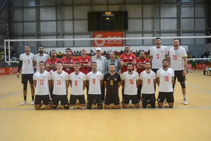 منتخب مصر يلعب على المركز الخامس ببطولة أفريقيا للطائرة بعد فوز صعب على غانا