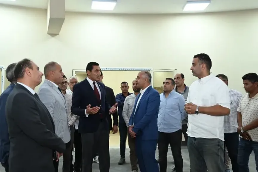 وزير الرياضة يتفقد نادي «تنمية كلوب» للوقوف على الاستعدادات النهائية للافتتاح